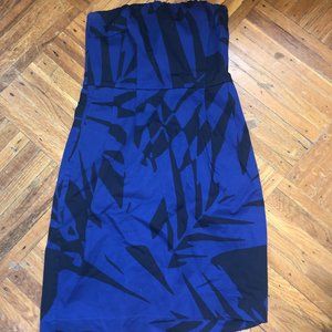 Express Strapless Printed Dress